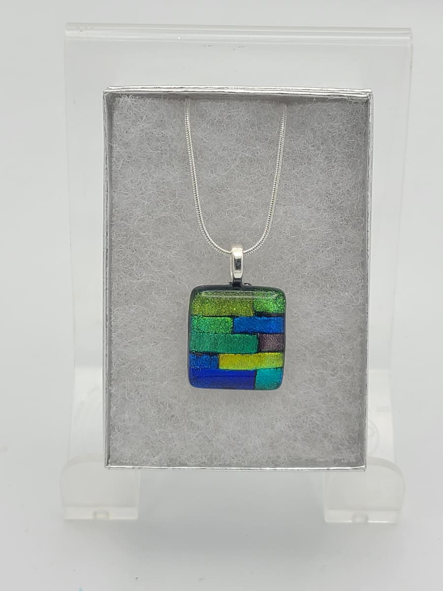 Necklace-Dichroic Strips by Kathy Kollenburn 