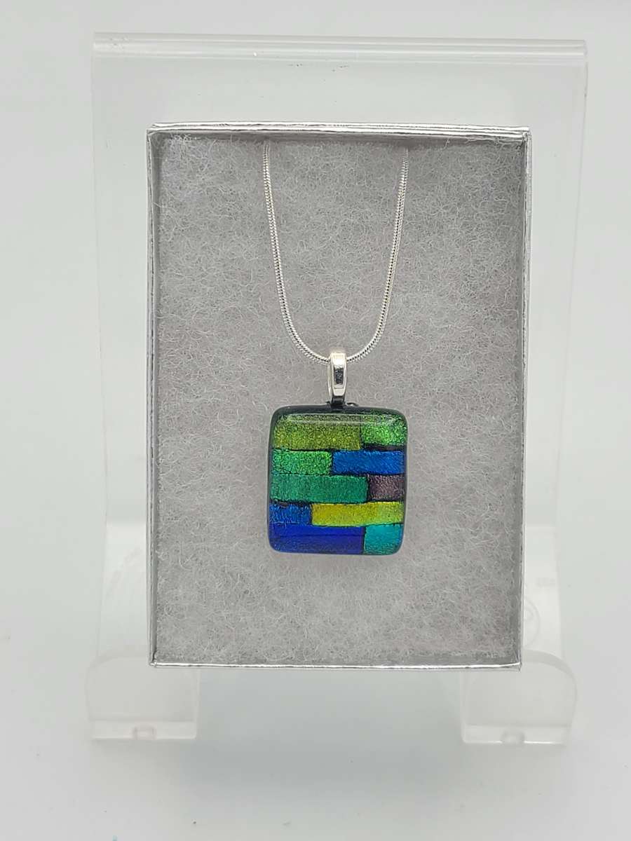 Necklace-Dichroic Strips by Kathy Kollenburn, Image 11.