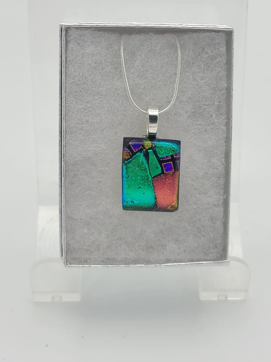 Necklace-Dichroic Pieces by Kathy Kollenburn 