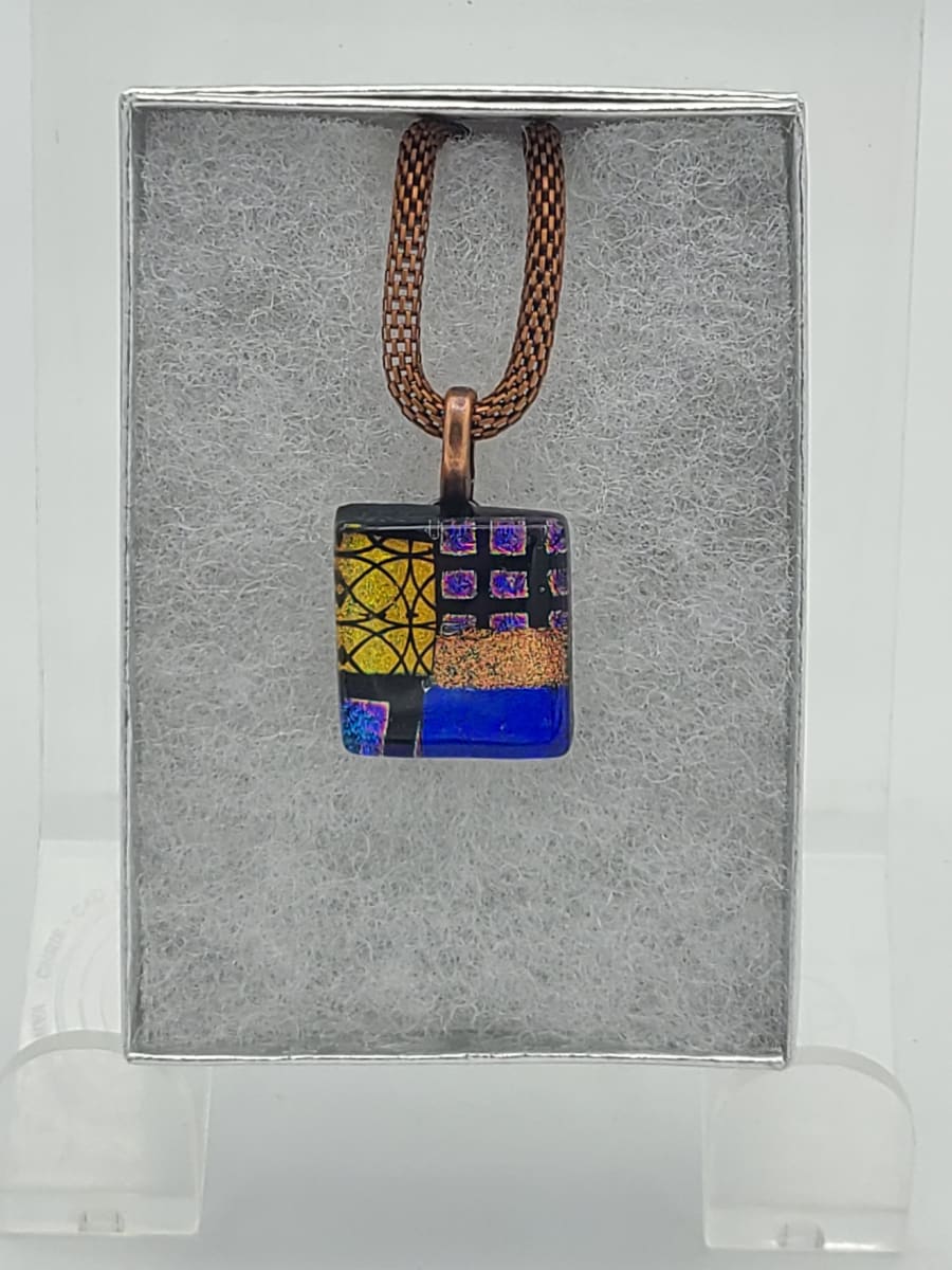 Necklace-Dichroic Patterns/Shapes by Kathy Kollenburn 