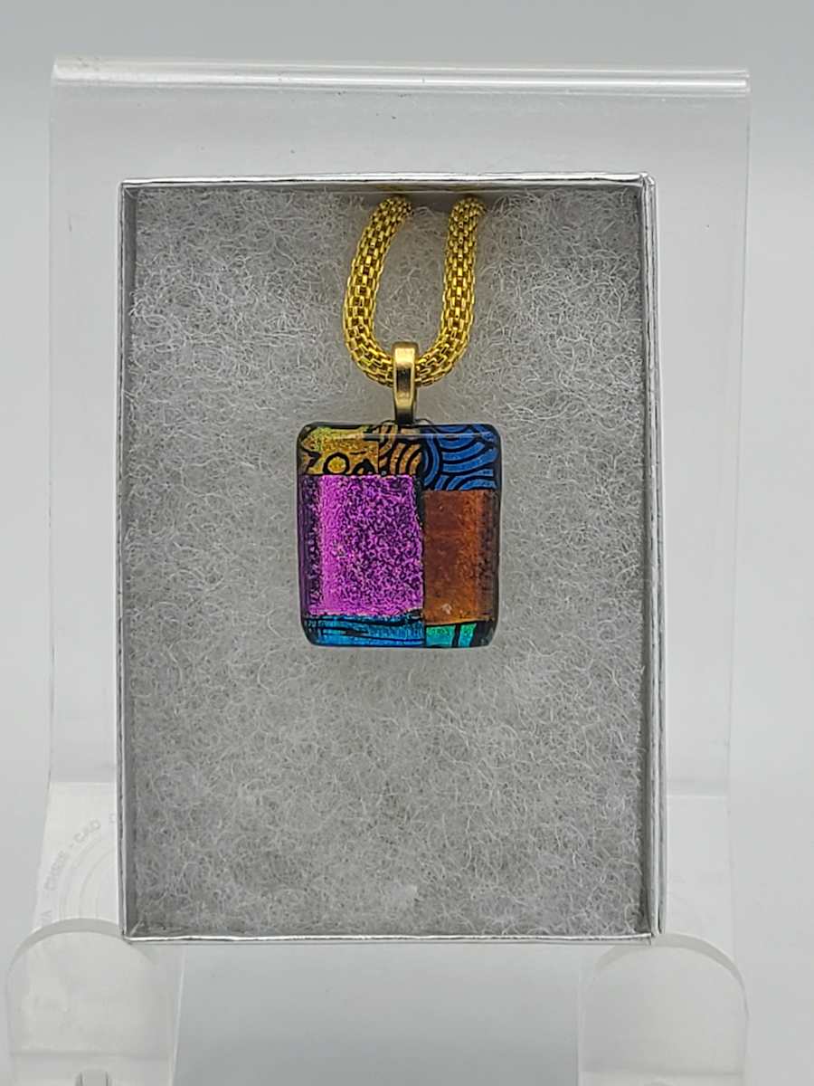 Necklace-Dichroic Quilt by Kathy Kollenburn, Image 10.