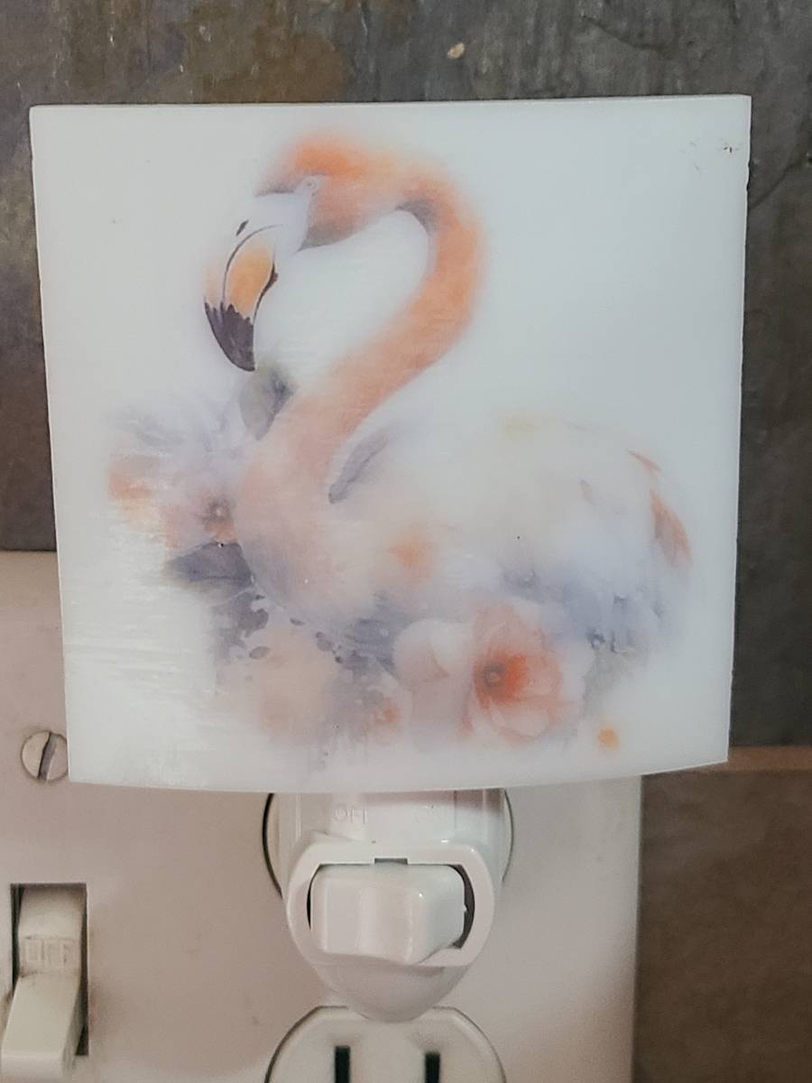 Nightlight-Flamingo by Kathy Kollenburn 