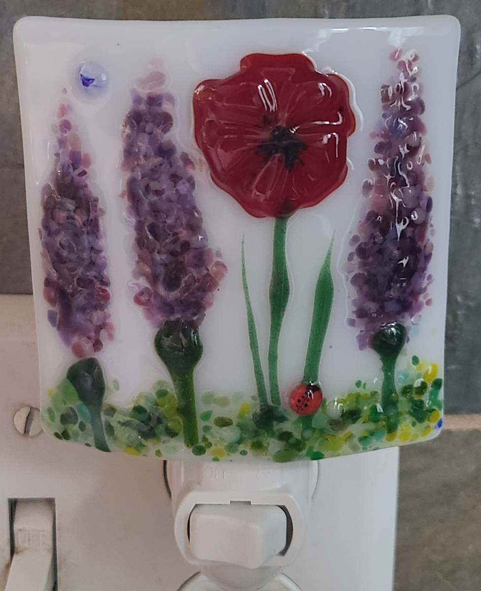 Nightlight-Lavender and Poppy by Kathy Kollenburn 