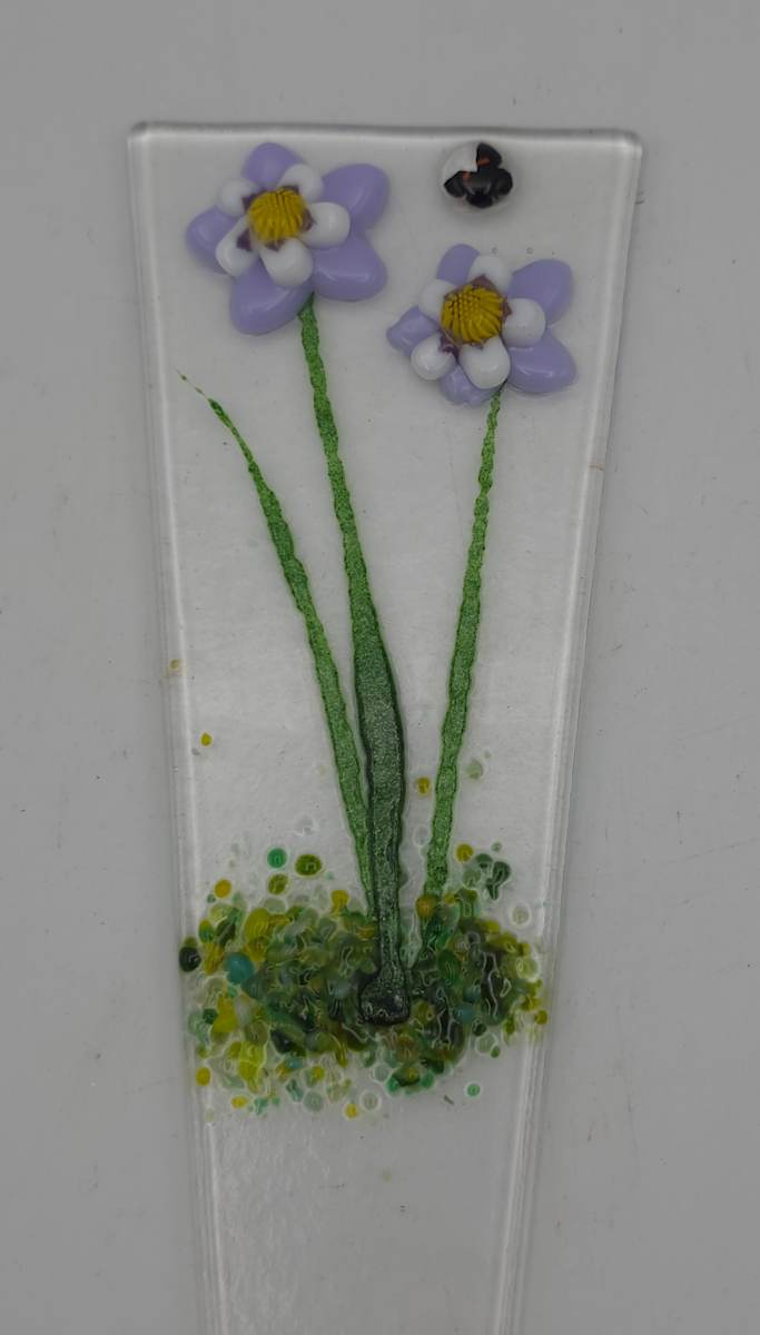 Plant Stake-Lavender Columbine by Kathy Kollenburn 