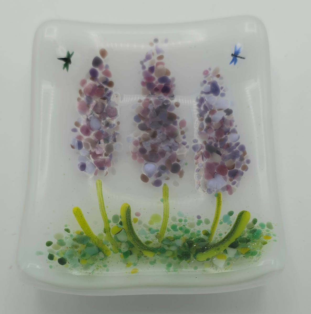 Small Plate-Lavender Trio by Kathy Kollenburn 