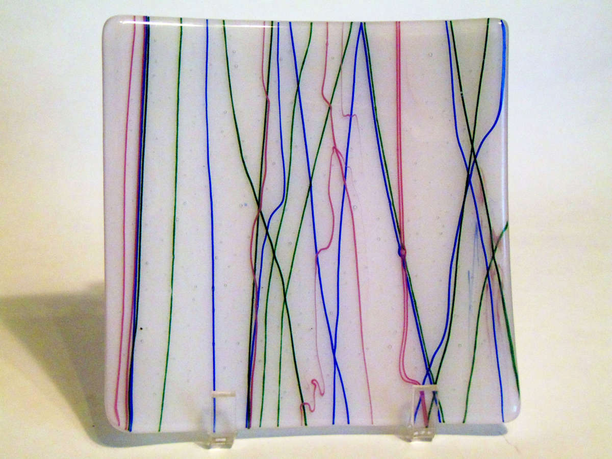 Sushi-White with Multi-colored stringer by Kathy Kollenburn, Image 1.