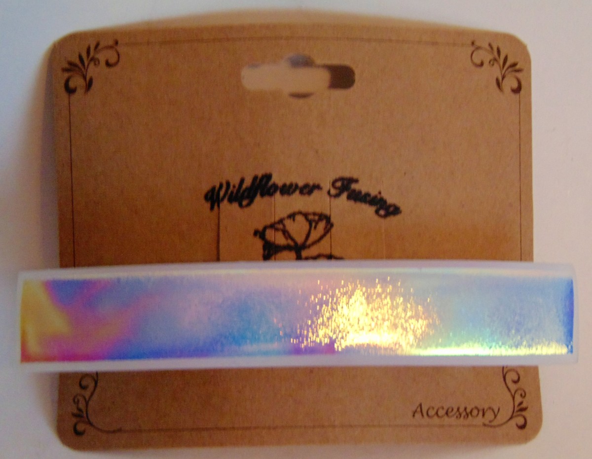 Barrette-White Dichroic by Kathy Kollenburn 