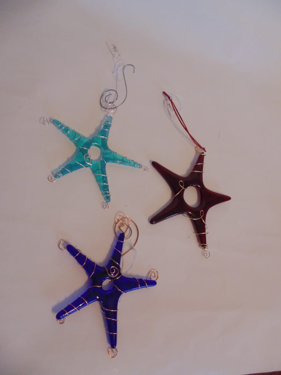 Star Ornaments-Wire Wrapped by Kathy Kollenburn, Image 1.