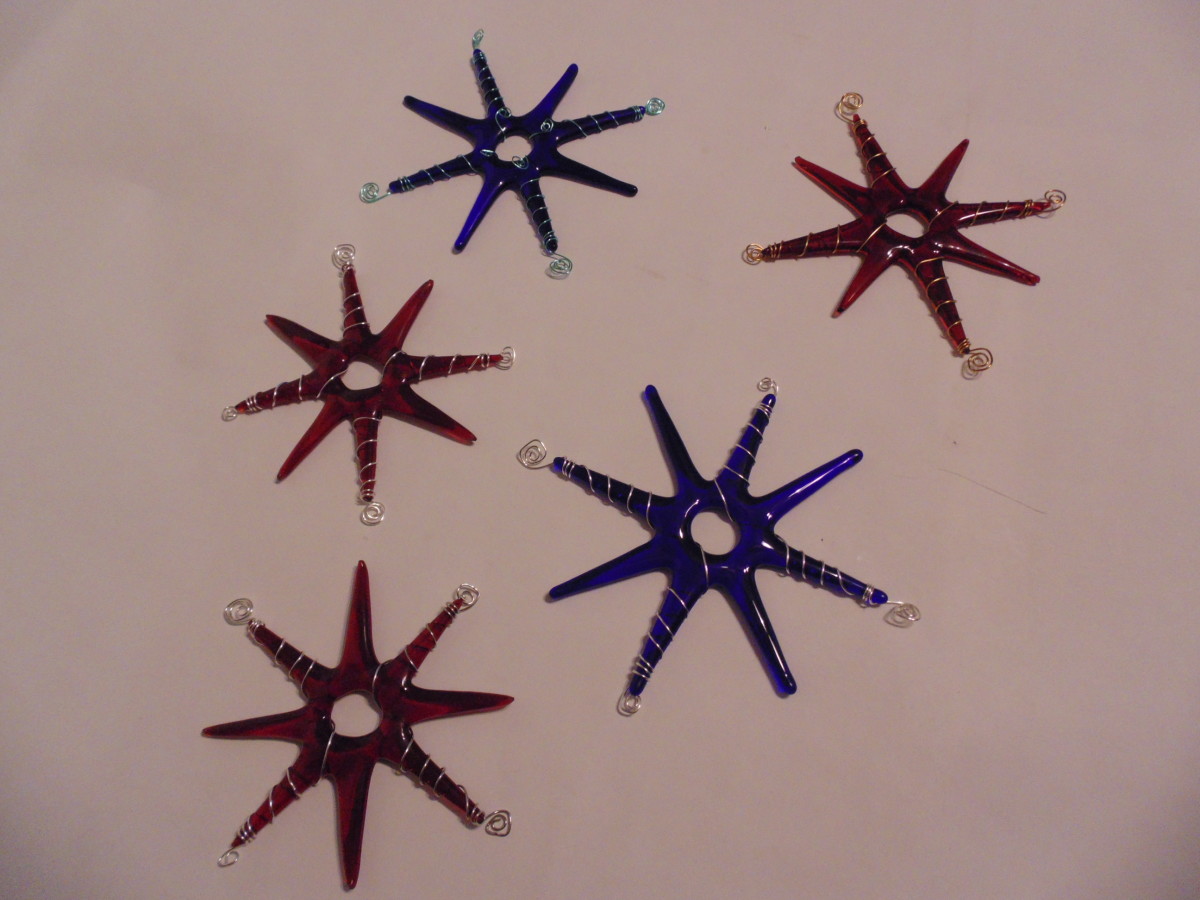 8 pointed Star Ornament by Kathy Kollenburn 