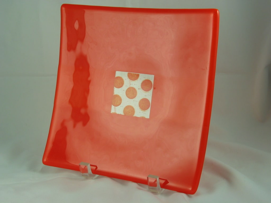 Orange Sushi Plate by Kathy Kollenburn, Image 1.