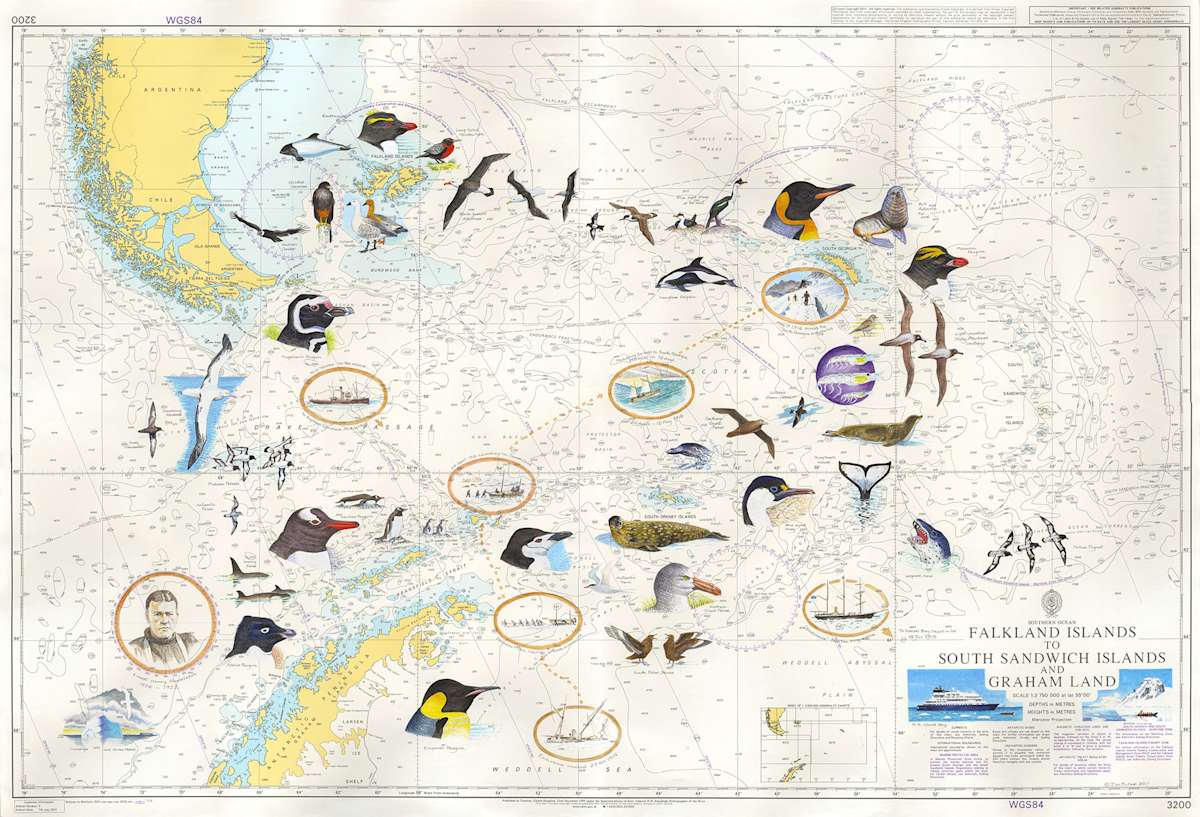 Shackleton Chart by Ian Bullock, Image 1.
