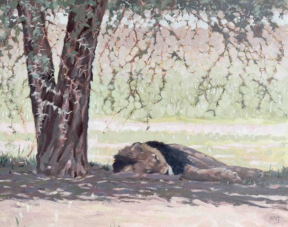 Blackmane, print by Rob Davies, Image 1.
