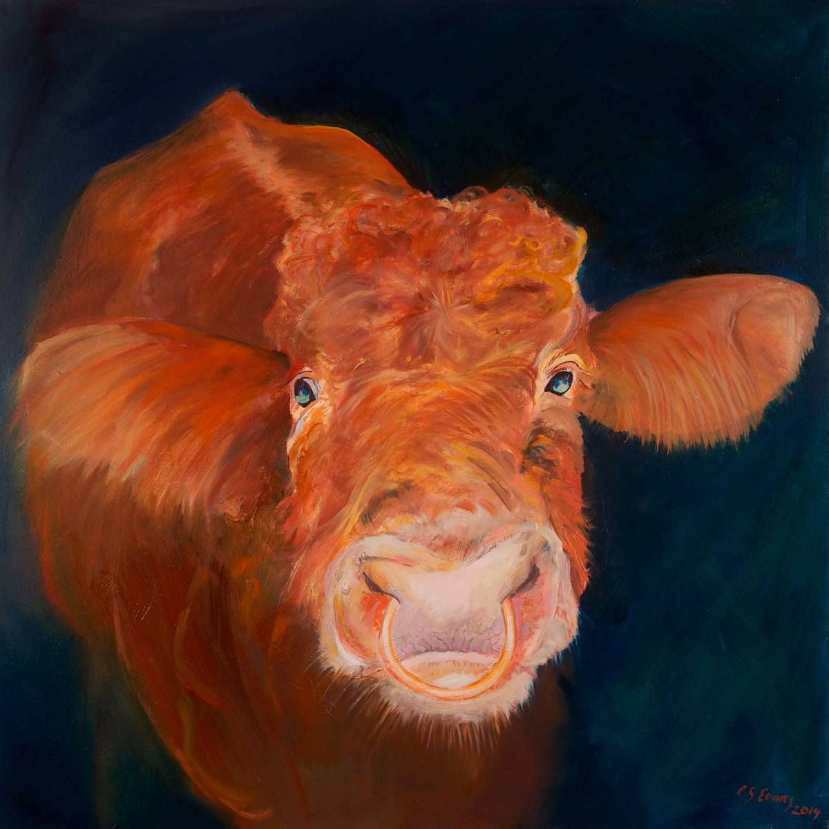 Ginger the Bull by Ros Evans, Image 1.