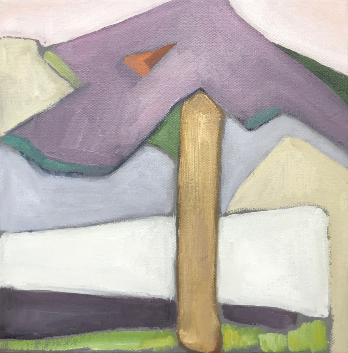 Single Pine:  Purple by Greta Krueger 