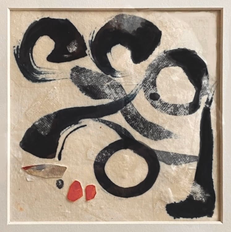 Abstraction with Red by Greta Krueger 