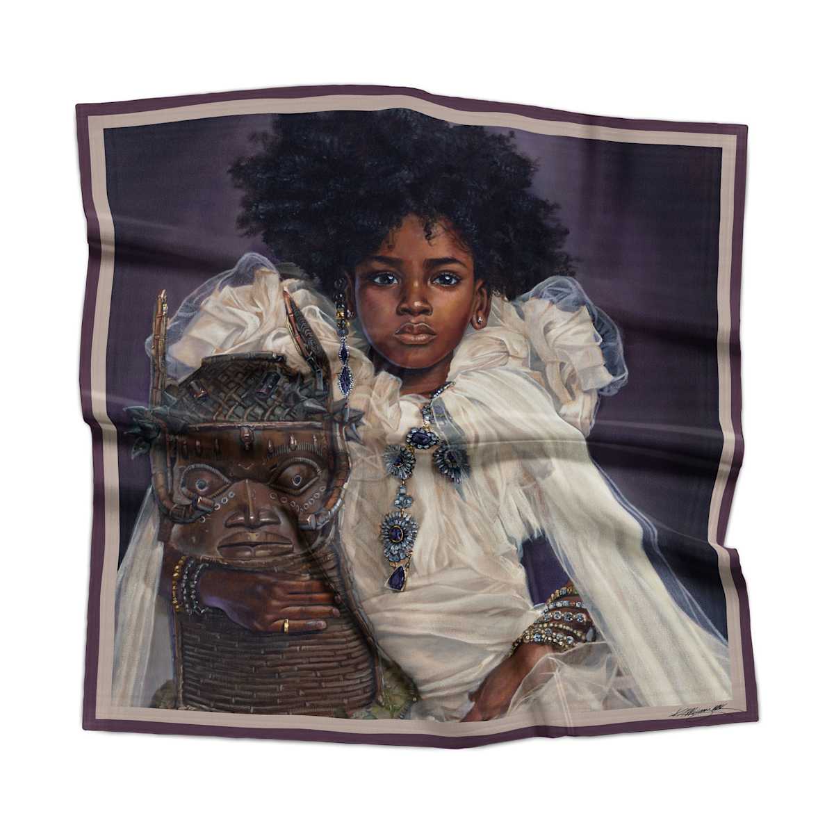 Reclaimed - 100% Silk Scarf by KEVIN A. WILLIAMS, Image 1.