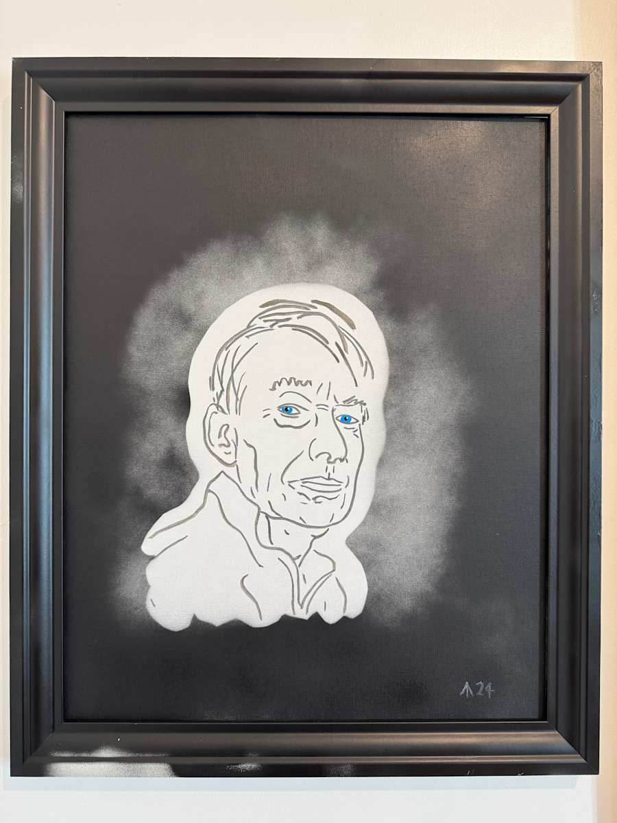 Self Portrait with Blue Eyes by Martin Briggs, Image 1.