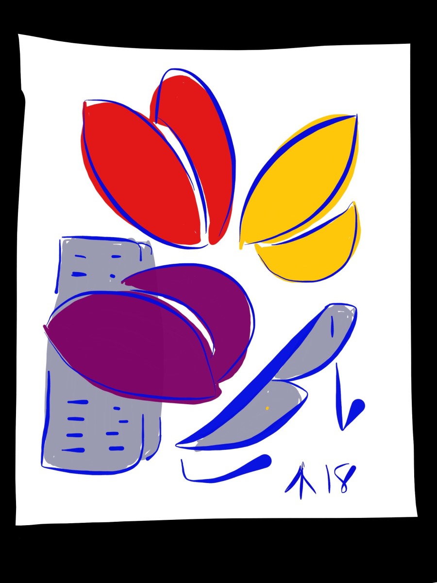 Still Life with Tulips by Martin Briggs 