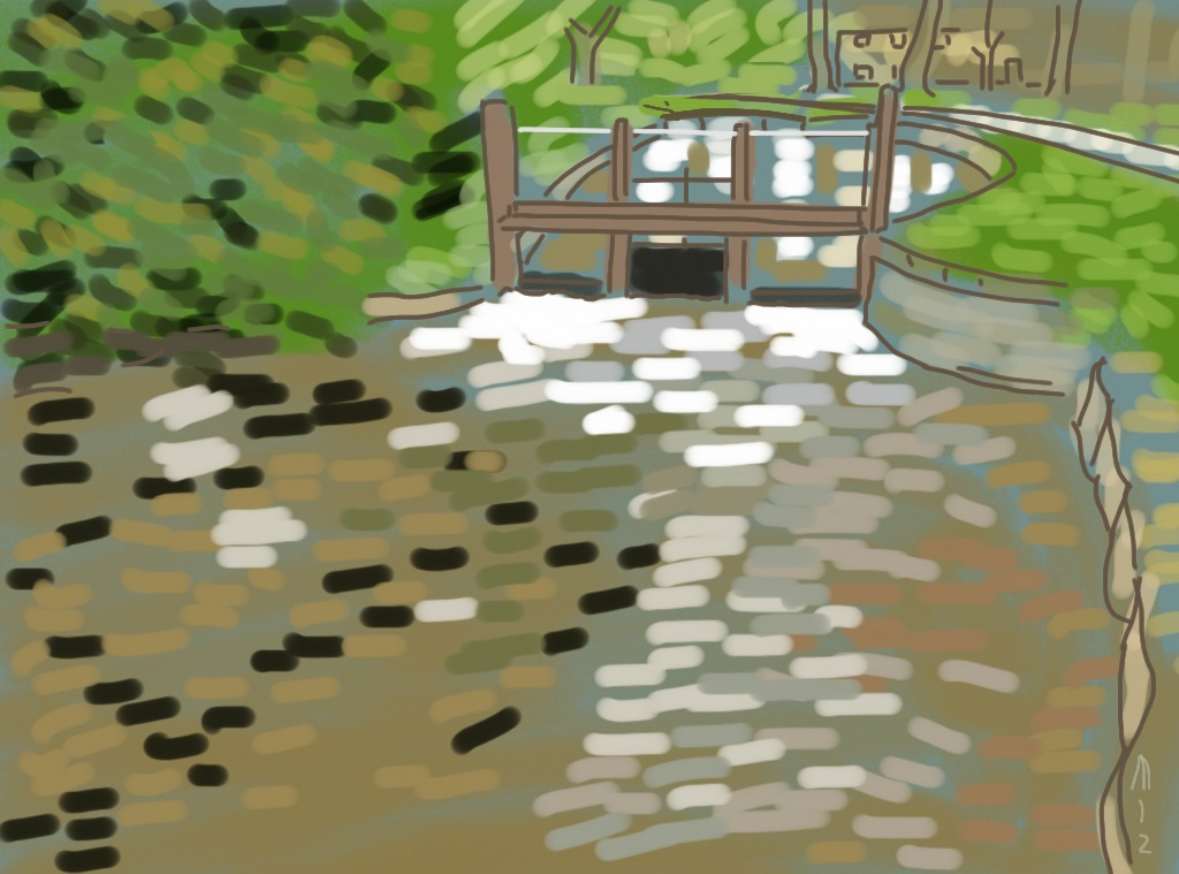 River Dikler, Upstream, Cotswolds by Martin Briggs 