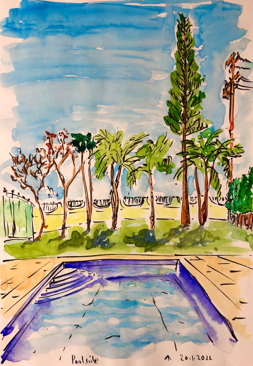 Poolside by Martin Briggs 