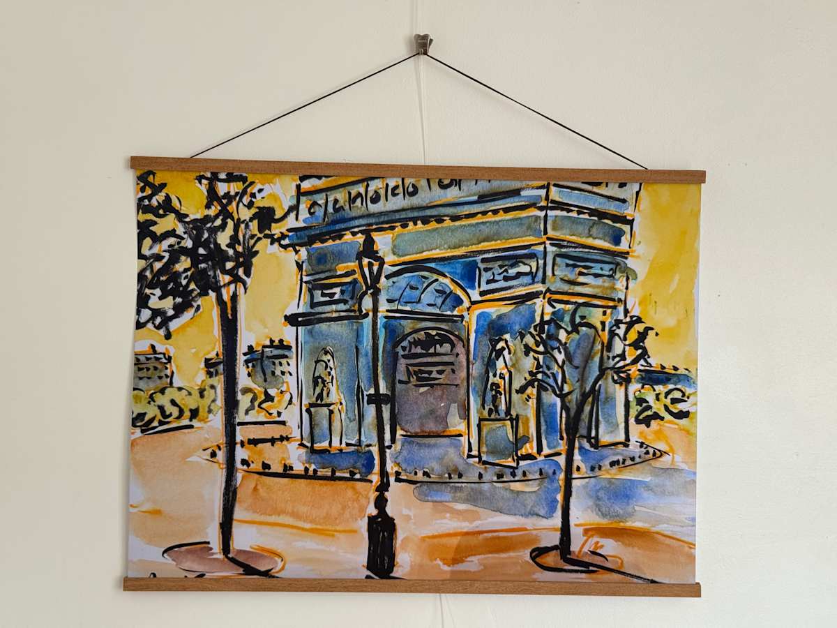 Arc de Triomphe contra jour by Martin Briggs 