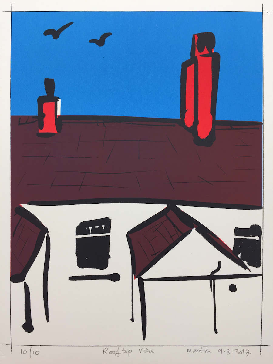 Rooftop View (version 2) by Martin Briggs, Image 1.