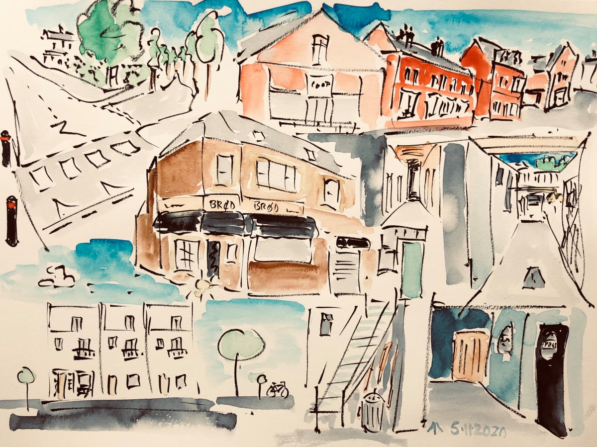 The Walk to the Studio 2 by Martin Briggs 