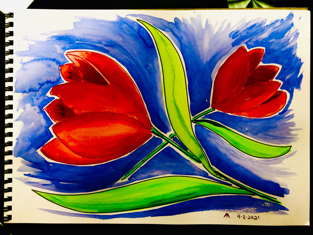 Two Tulips, Image 1.