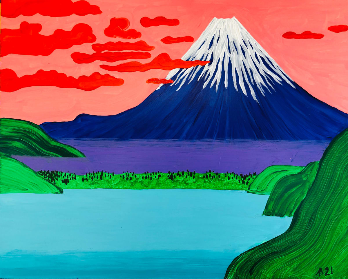 Japanese Landscape with Clouds by Martin Briggs 