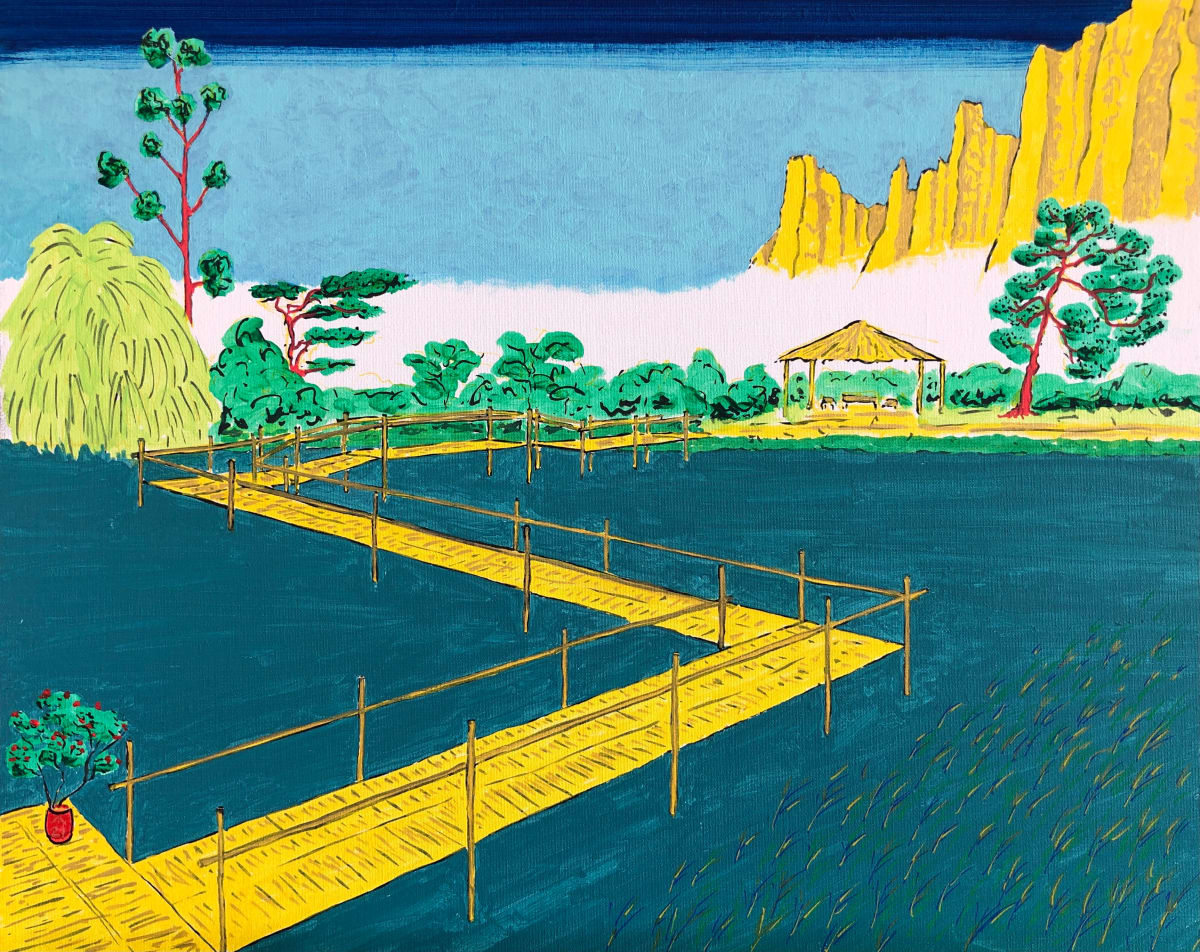 Landscape with Boardwalk by Martin Briggs 