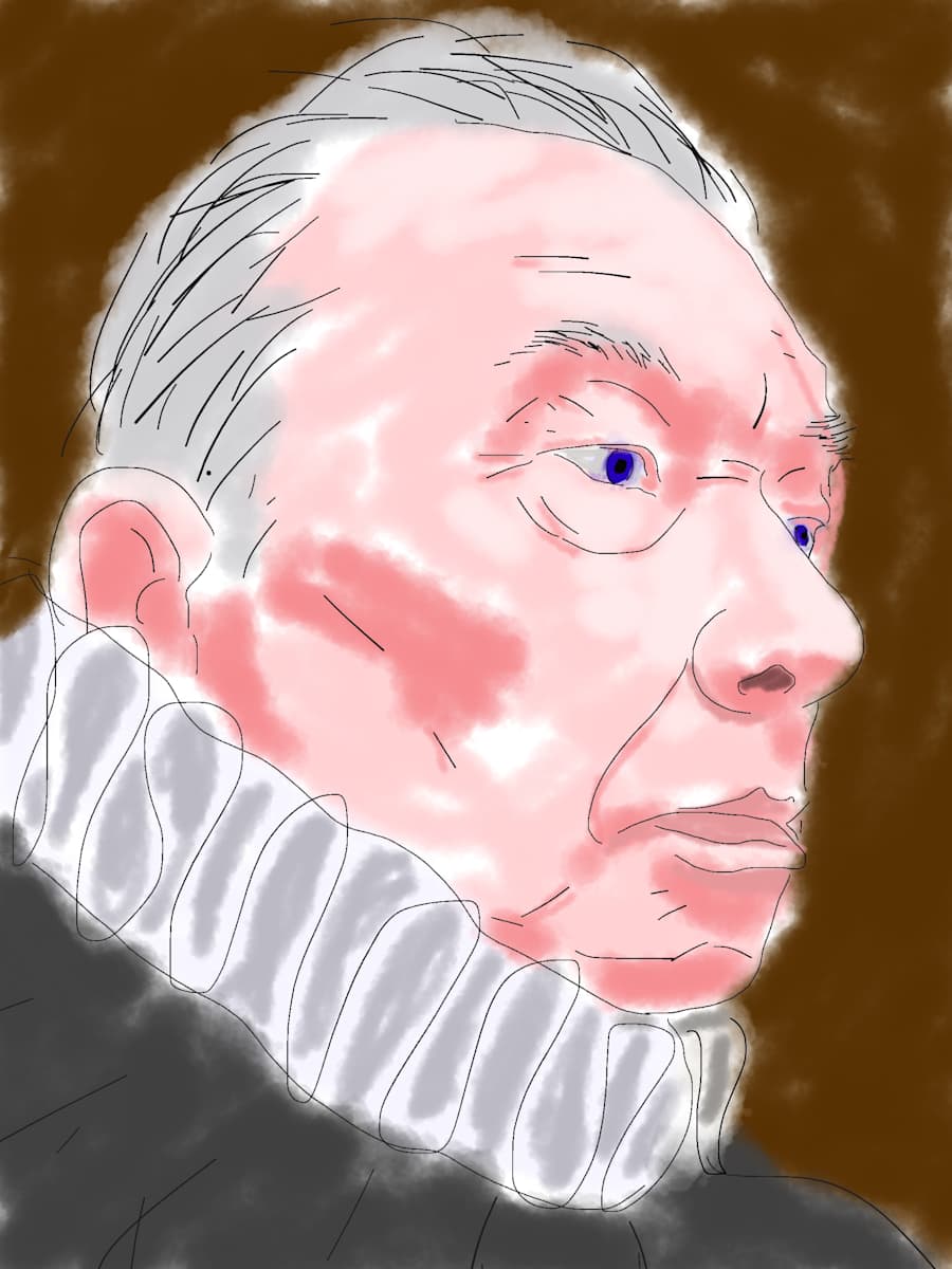 Self Portrait (after Van Dyck) by Martin Briggs 