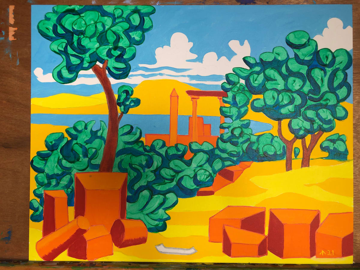 Landscape after Nicolas Poussin by Martin Briggs 