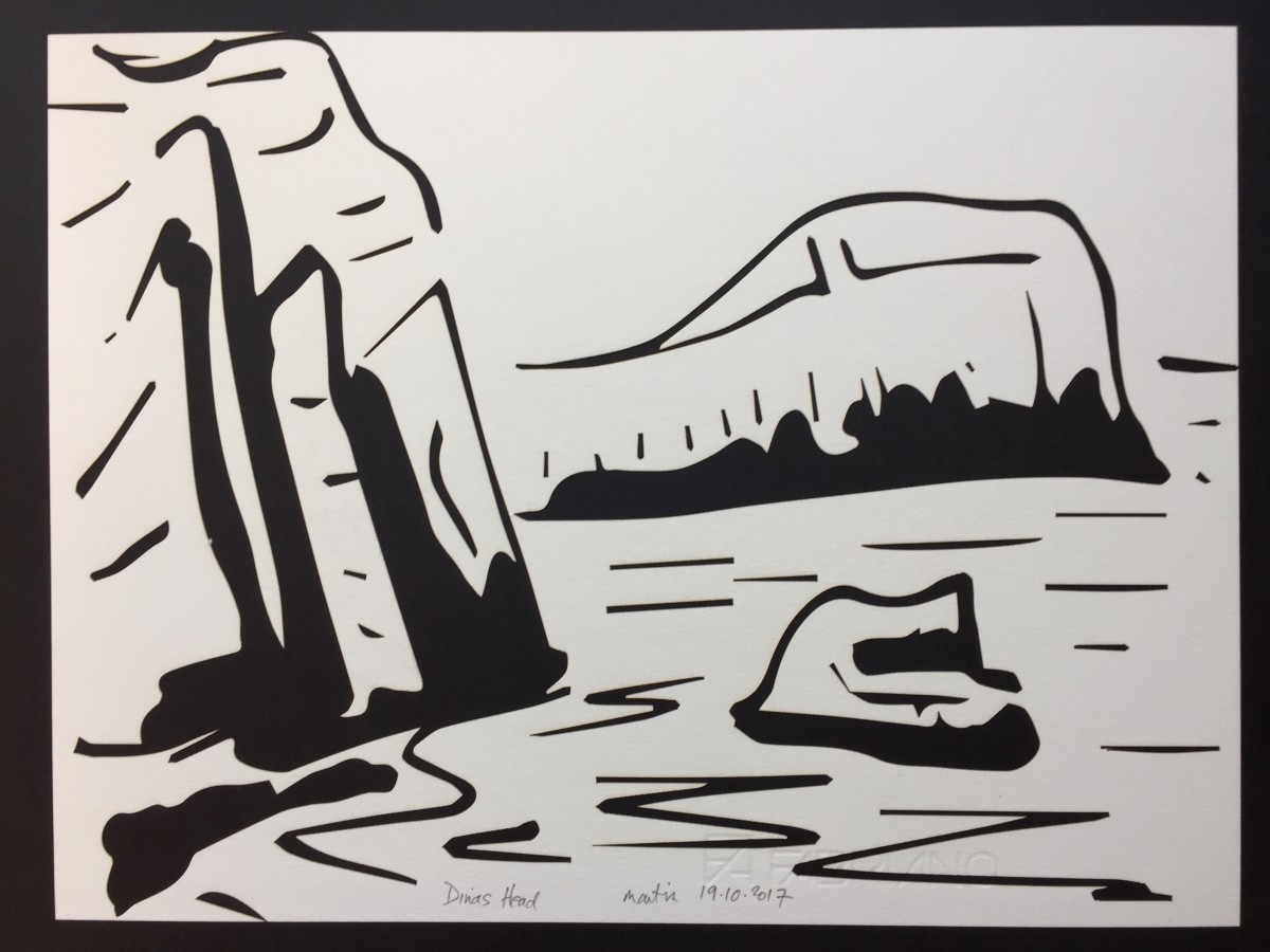 Dinas Head (Cut) by Martin Briggs 