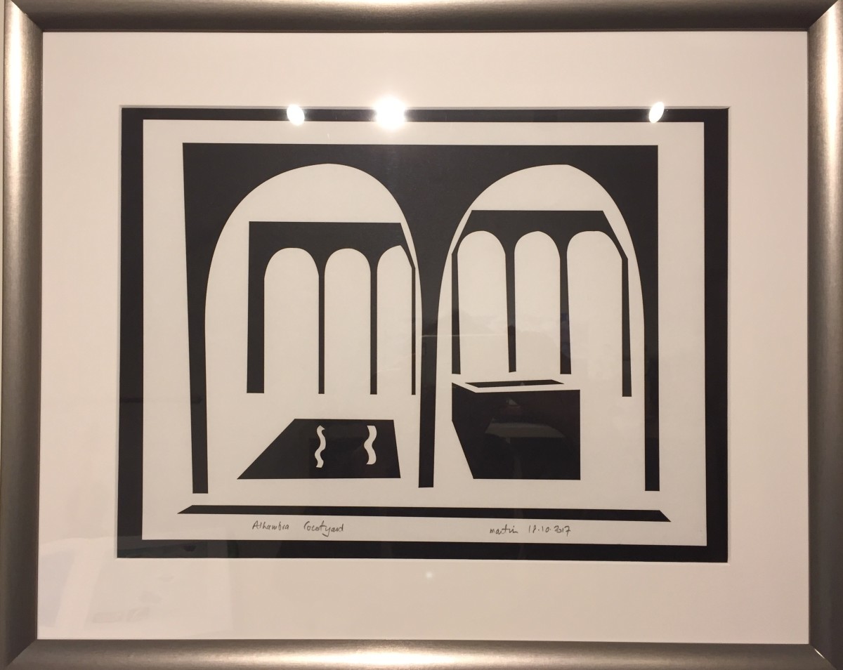 Alhambra Courtyard by Martin Briggs 