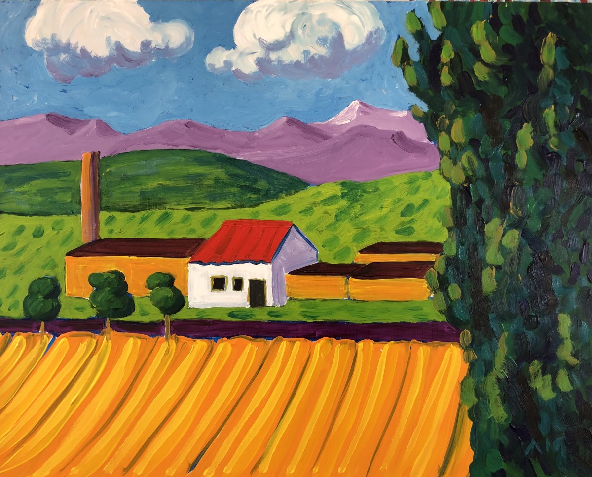 Farmstead Auvers by Martin Briggs 