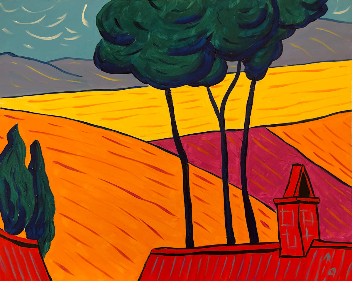 Rooftops Auvers by Martin Briggs, Image 2.