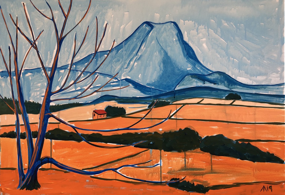 Mont Sainte-Victoire (after an unfinished painting by Paul Cezanne