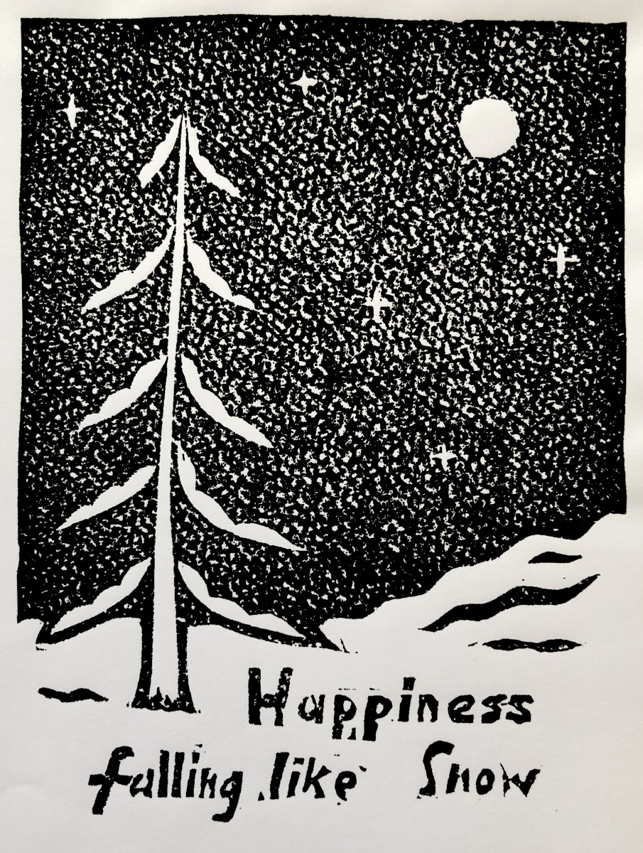 Happiness falling like Snow by Martin Briggs 