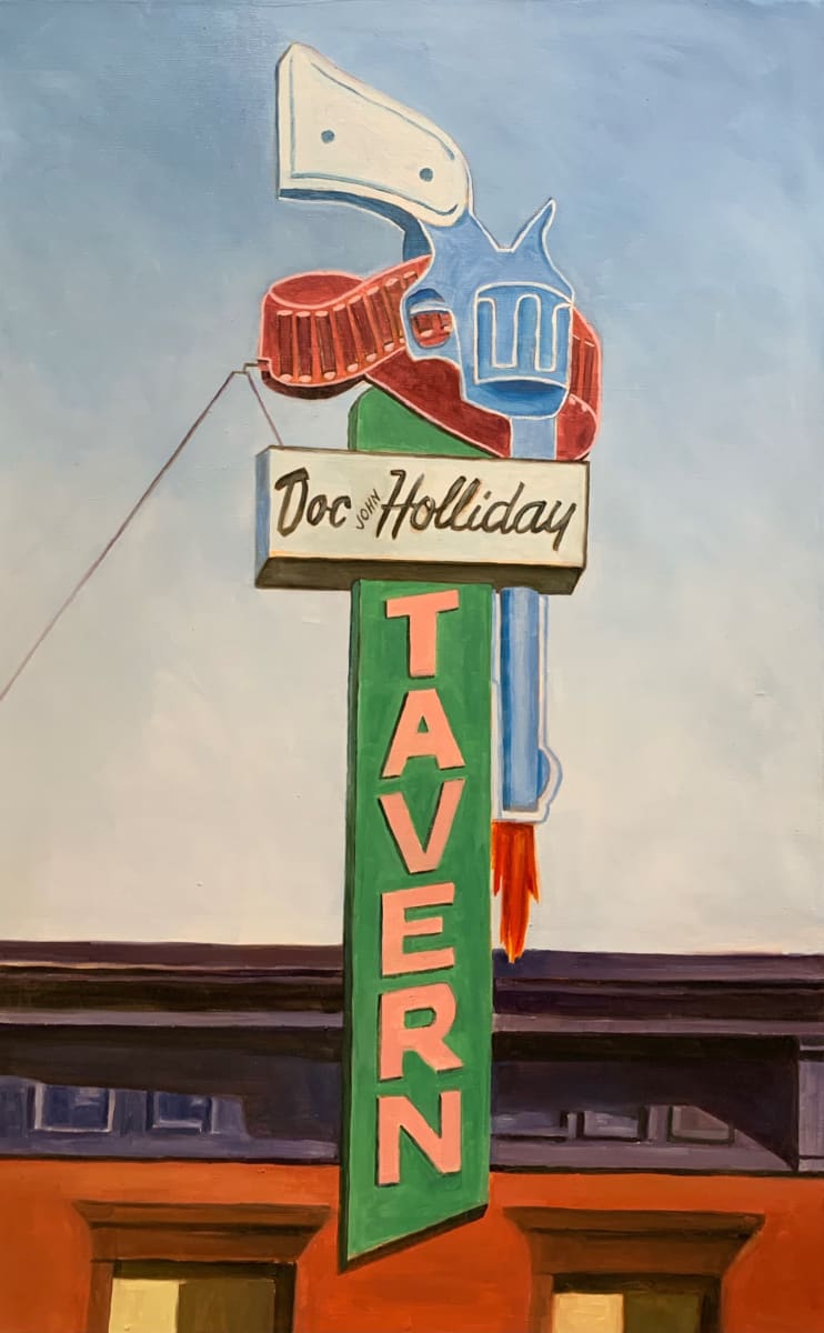Doc Holiday Tavern by Bradley Leslie Art 