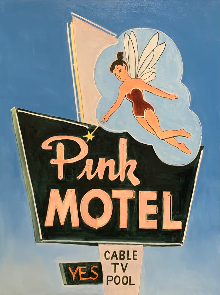 Pink Motel by Bradley Leslie Art 