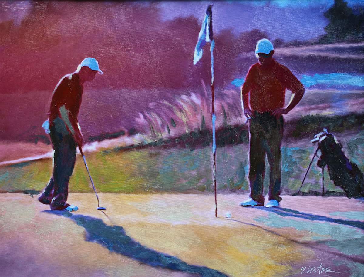 "Playing the Back Nine" by Steven Lester, Image 1.