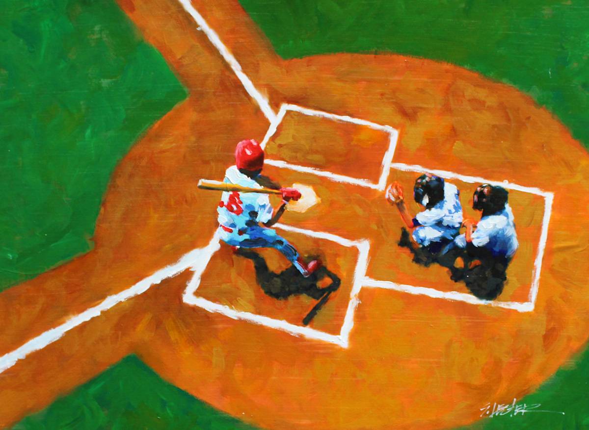 "Batting Clean-Up" by Steven Lester, Image 1.