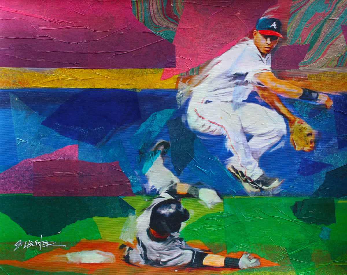 "Double Play" ANDRELTON SIMMONS by Steven Lester 