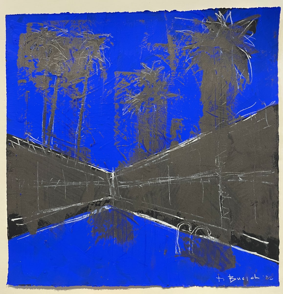 Ghosts of West Hollywood Study Blue by Thomas Bucich 