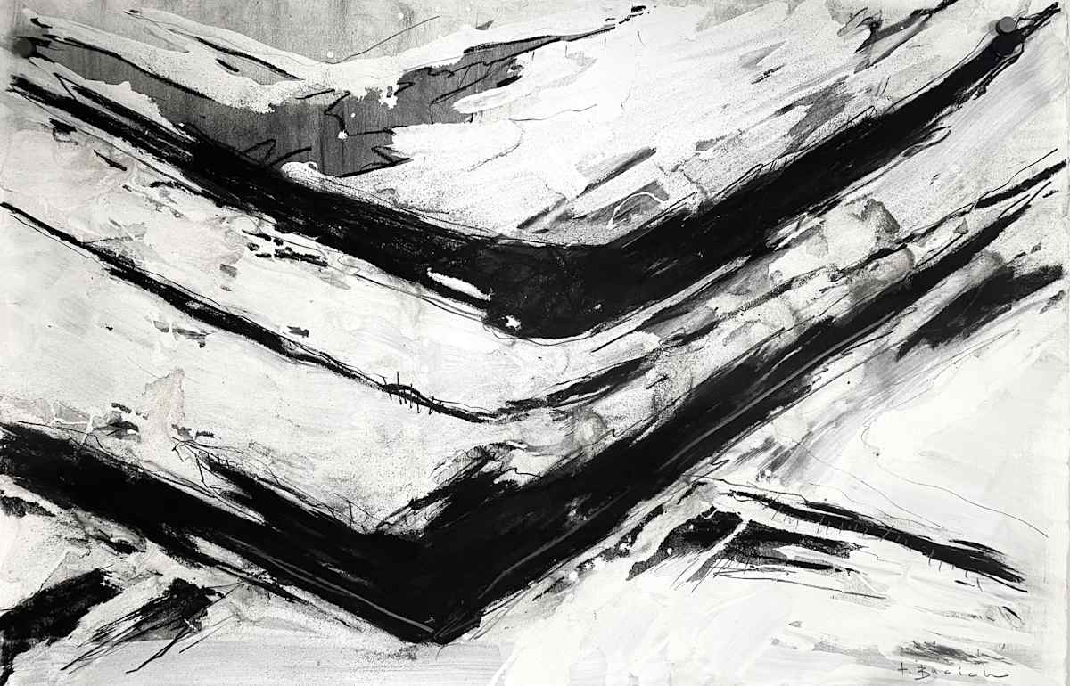 Icarus Effect on paper, framed by Thomas Bucich, Image 1.