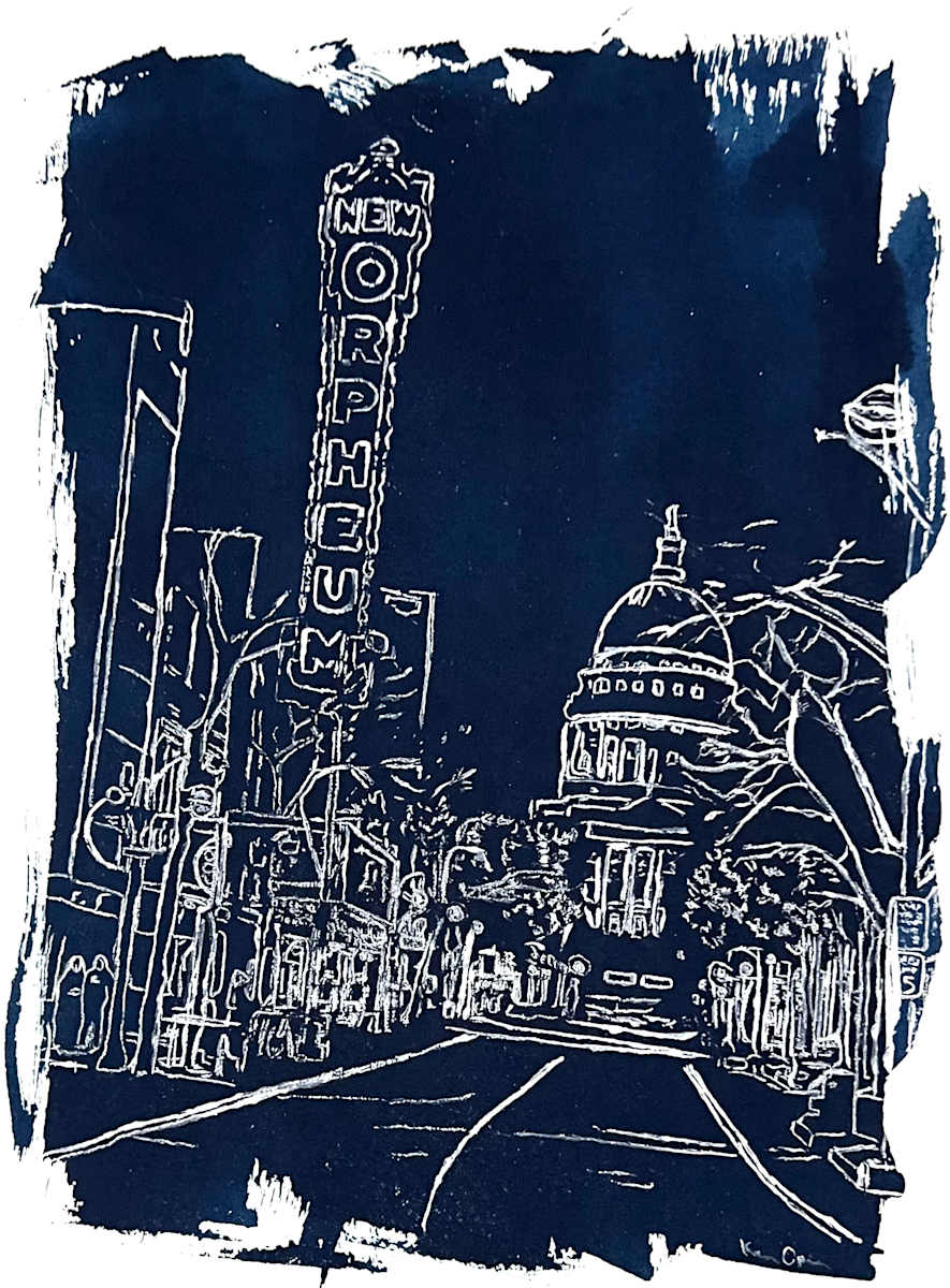 State Street Night, Madison by Ken Opin, Image 1.