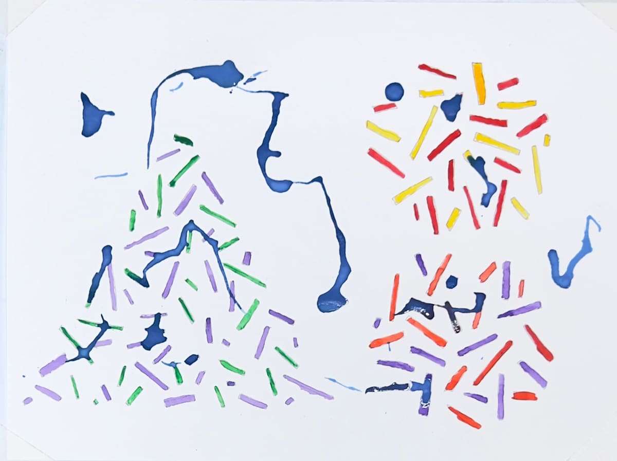 Triangle and Two Circles by Ken Opin, Image 1.