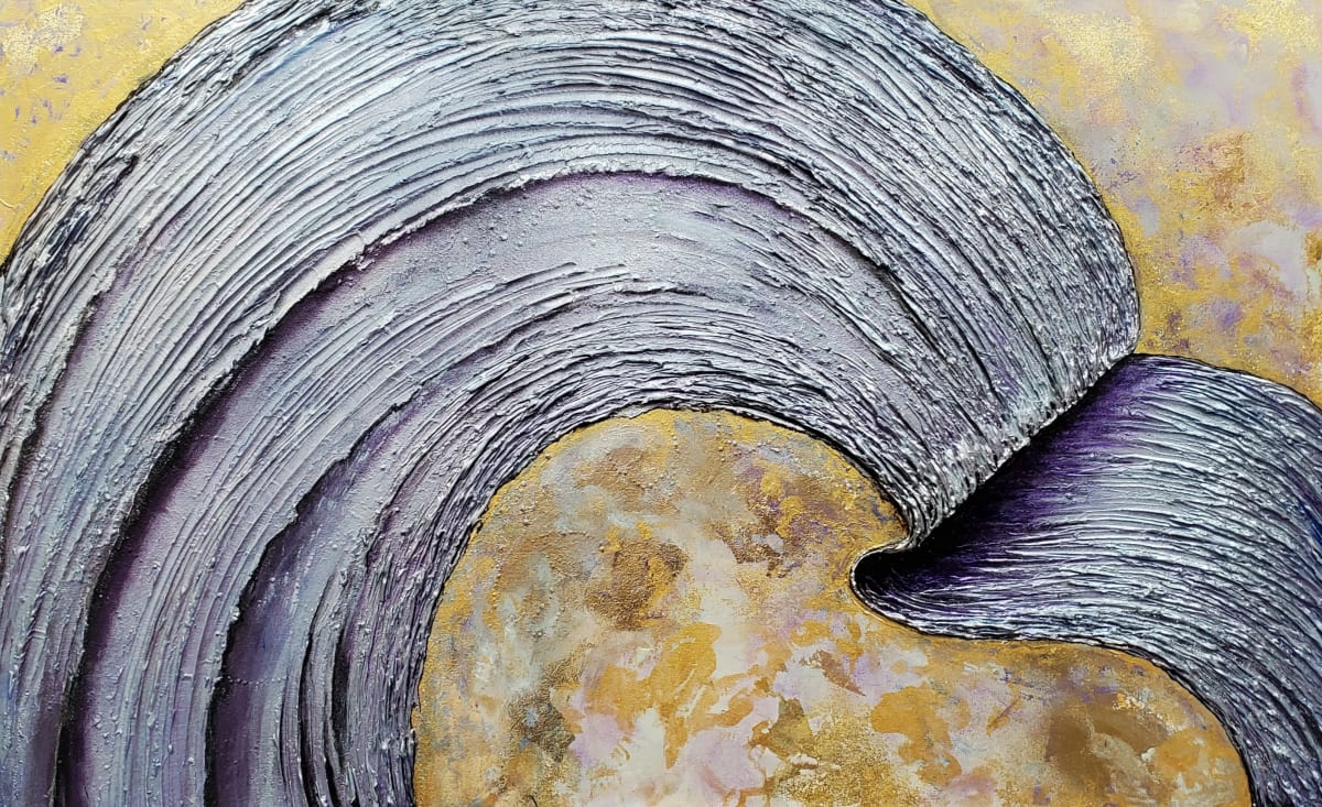 "The Fold" by Juju Bartush  Image: Painting can be hung both ways