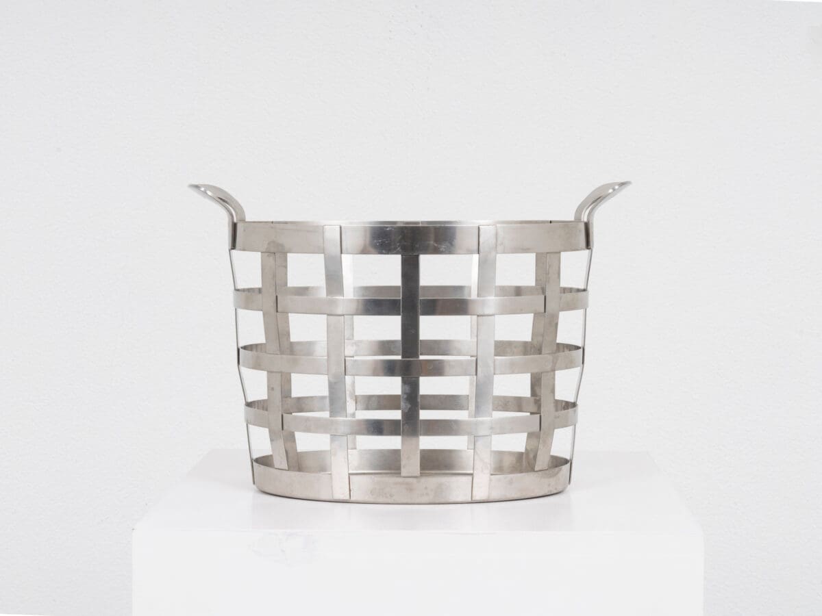 Silver Fruit Basket by Gio Ponti, Image 1.