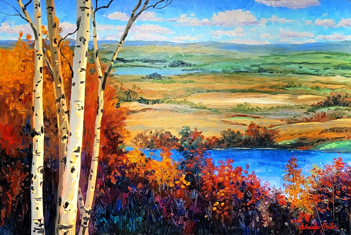 High on a Ridgetop (Buena Vista) Oil 24"x36" by Schaefer/Miles Fine Art Inc. Kevin D. Miles & Wendy Sue Schaefer-Miles  Image: High on a Ridgetop (Buena Vista) Original Oil 24"x36" 